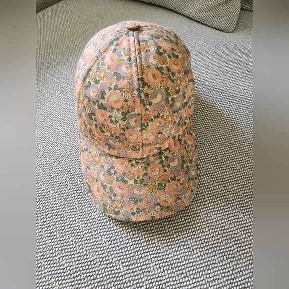 GUCCI LIBERTY COTTON BASEBALL CAP floral size medium - Picture 2 of 7